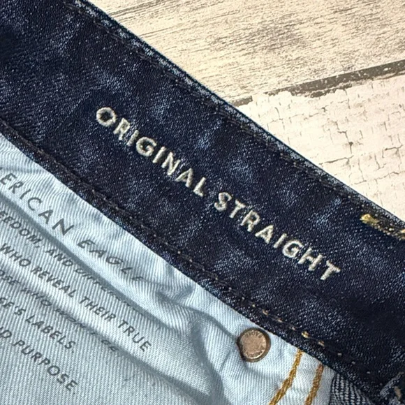 American Eagle Outfitters Men's Original Straight Jeans Size 33 - Picture 6 of 9